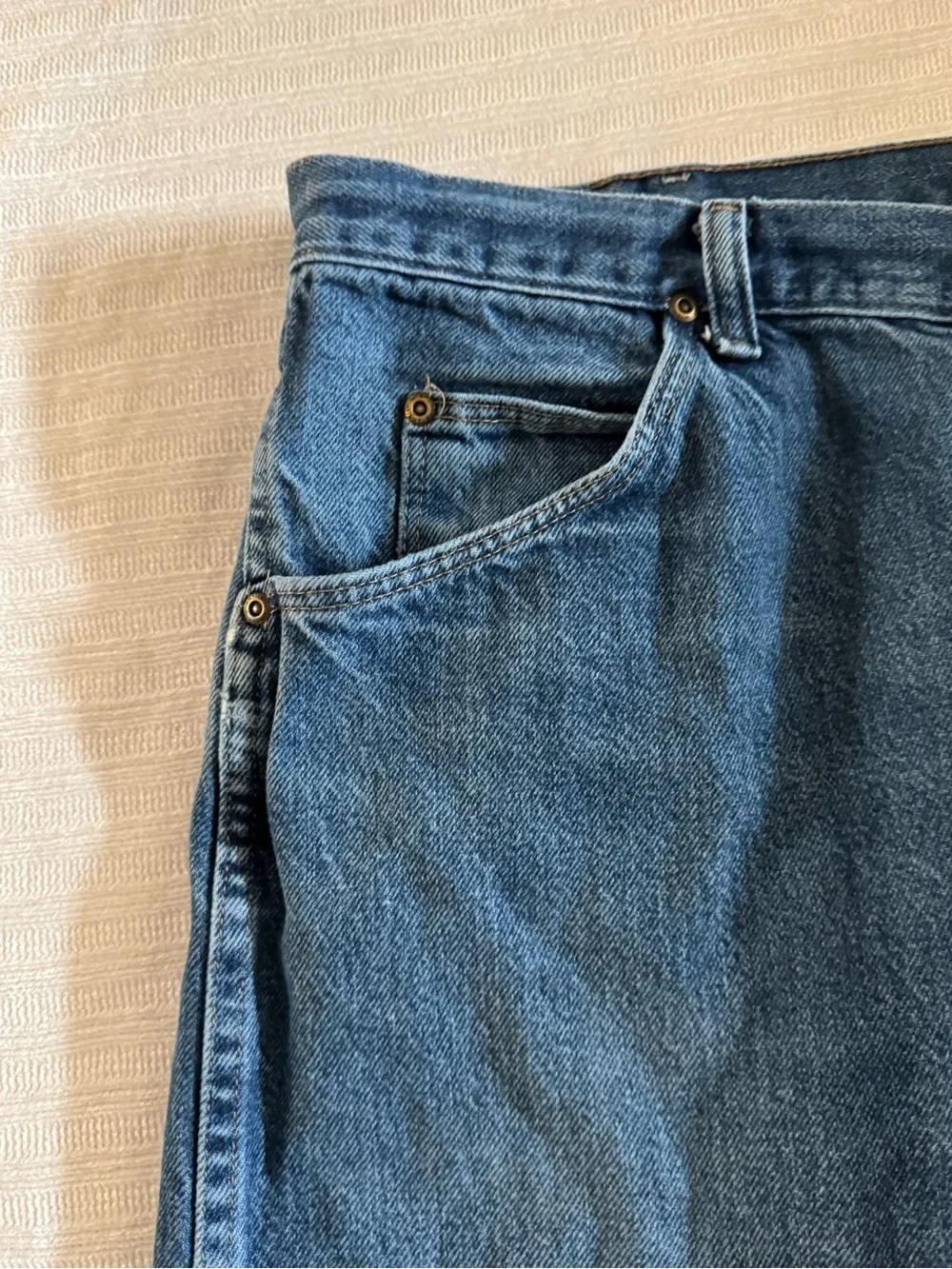 Wrangler Men's Blue Straight-Leg Jeans